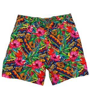 Vintage 90s Westbound Shorts Tropical Size Medium Flowers Hawaiian Funky